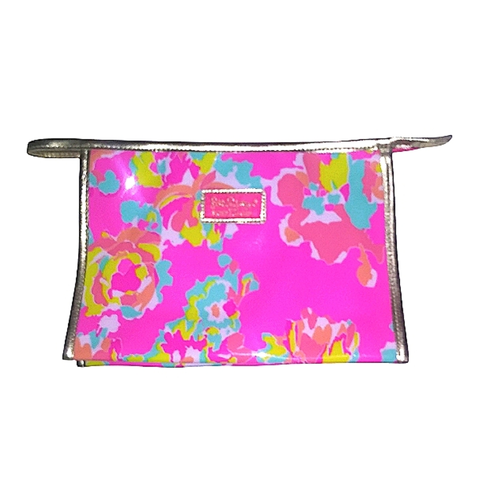 Lilly Pulitzer for Estée Lauder Pink Floral Cosmetic Bag
